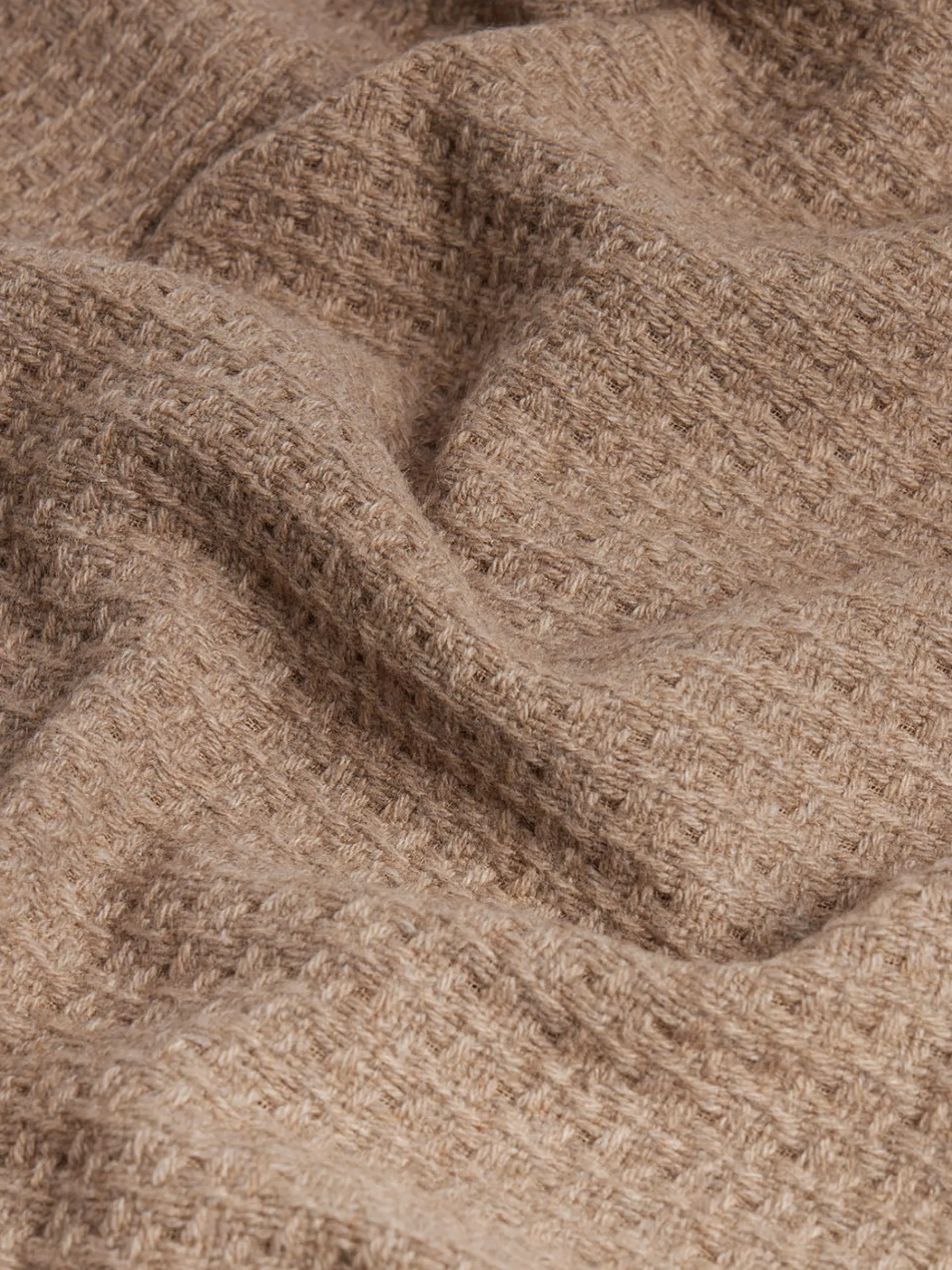 FRAME Textured Shirt Jacket in Light Brown