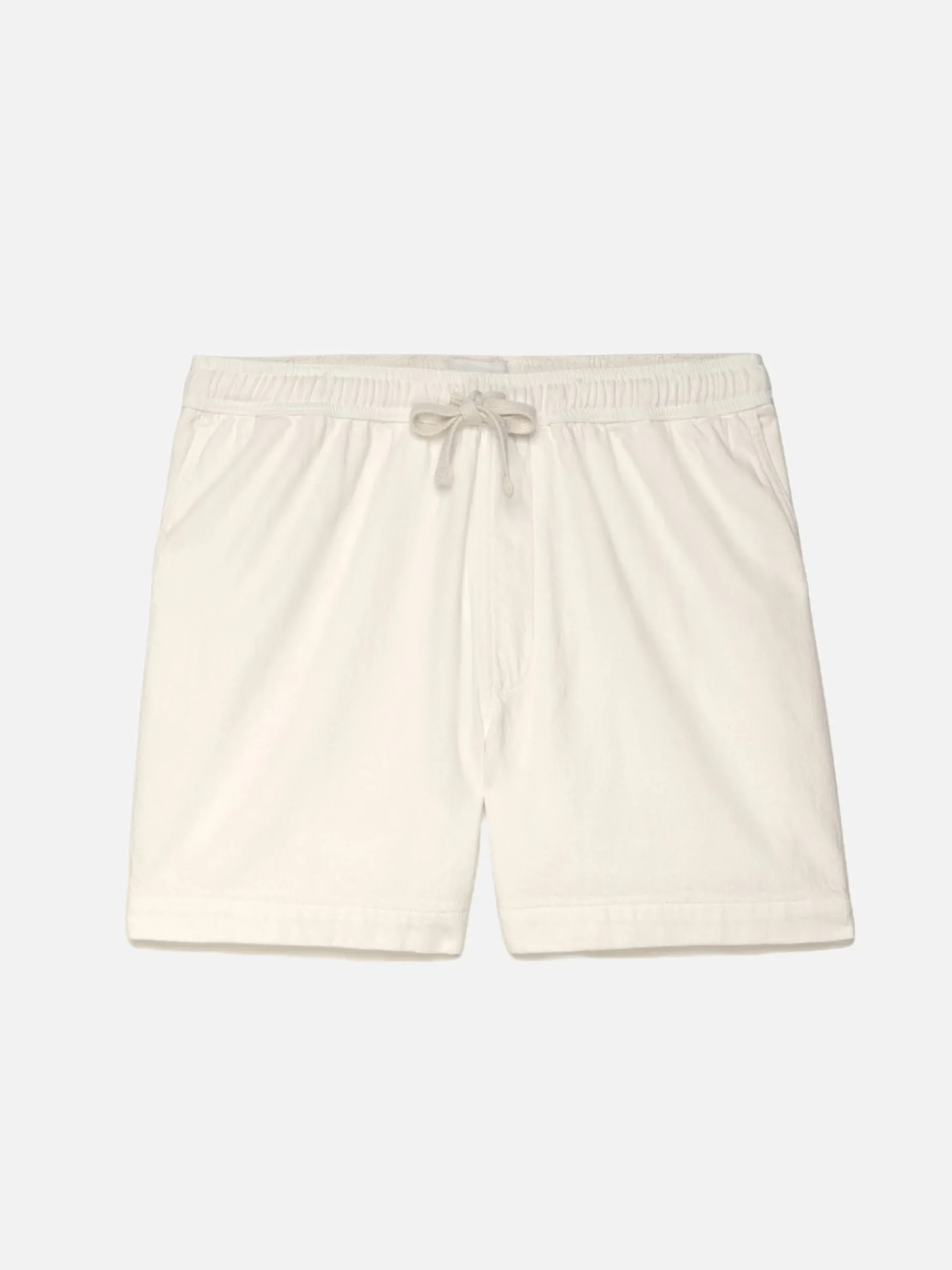 FRAME Textured Terry Short in Off White