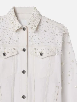 Women FRAME The Atelier Pearl Jacket in Au Natural Clean