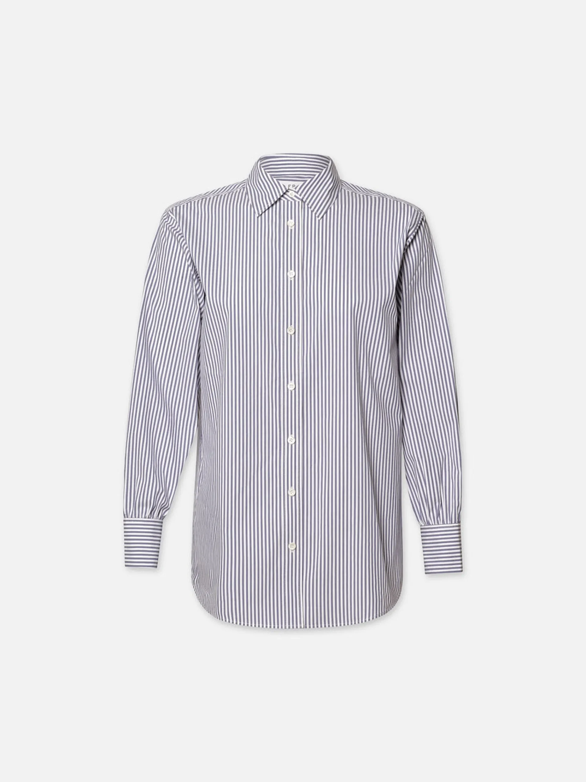 Women FRAME The Borrowed Shirt in Dark Chambray Multi