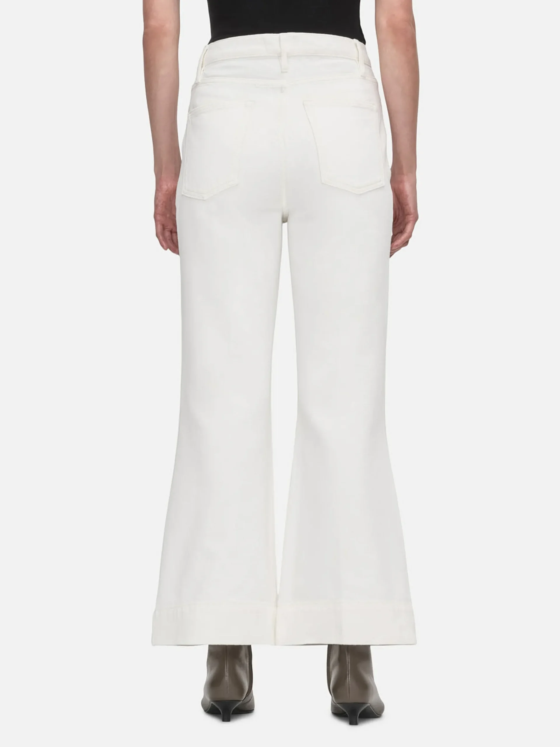 Women FRAME The Extreme Flare Ankle in Au Natural Clean