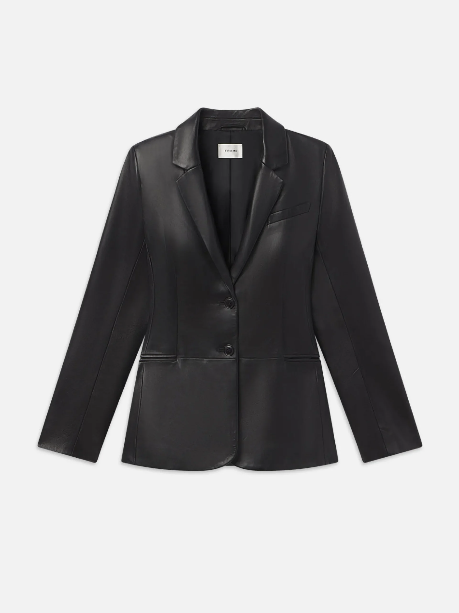 Women FRAME The Femme Leather Blazer in