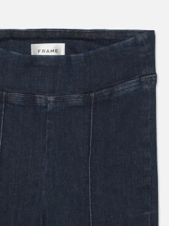 Women FRAME The Jetset Crop Mini Boot Pintuck in