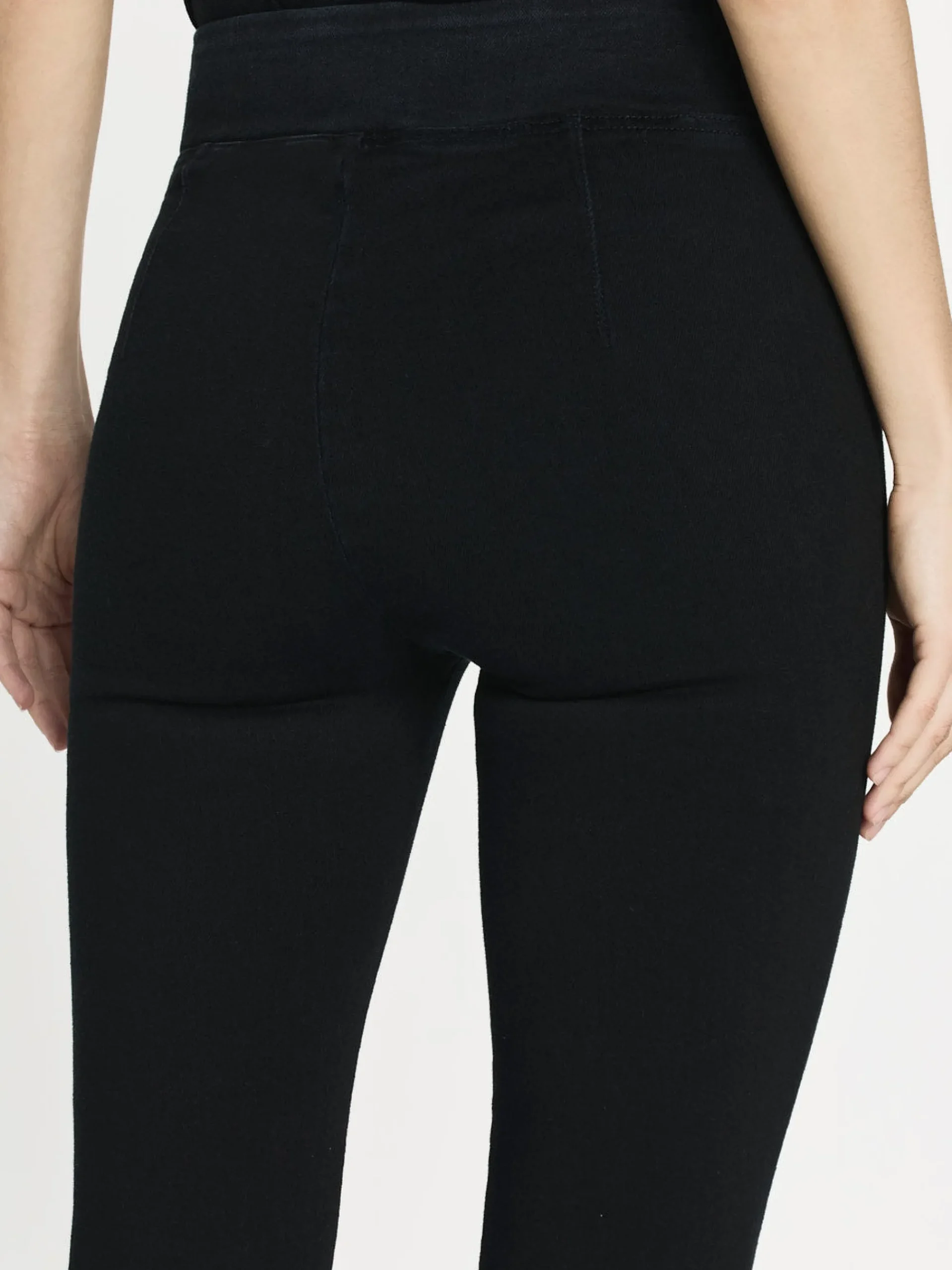 Women FRAME The Jetset Crop Mini Boot in Sheen Noir