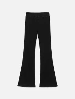 Women FRAME The Jetset Flare in Sheen Noir