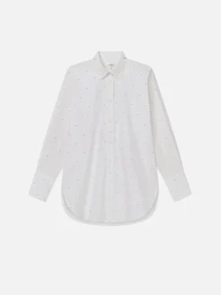 Women FRAME The Oversized Pearl Shirt in