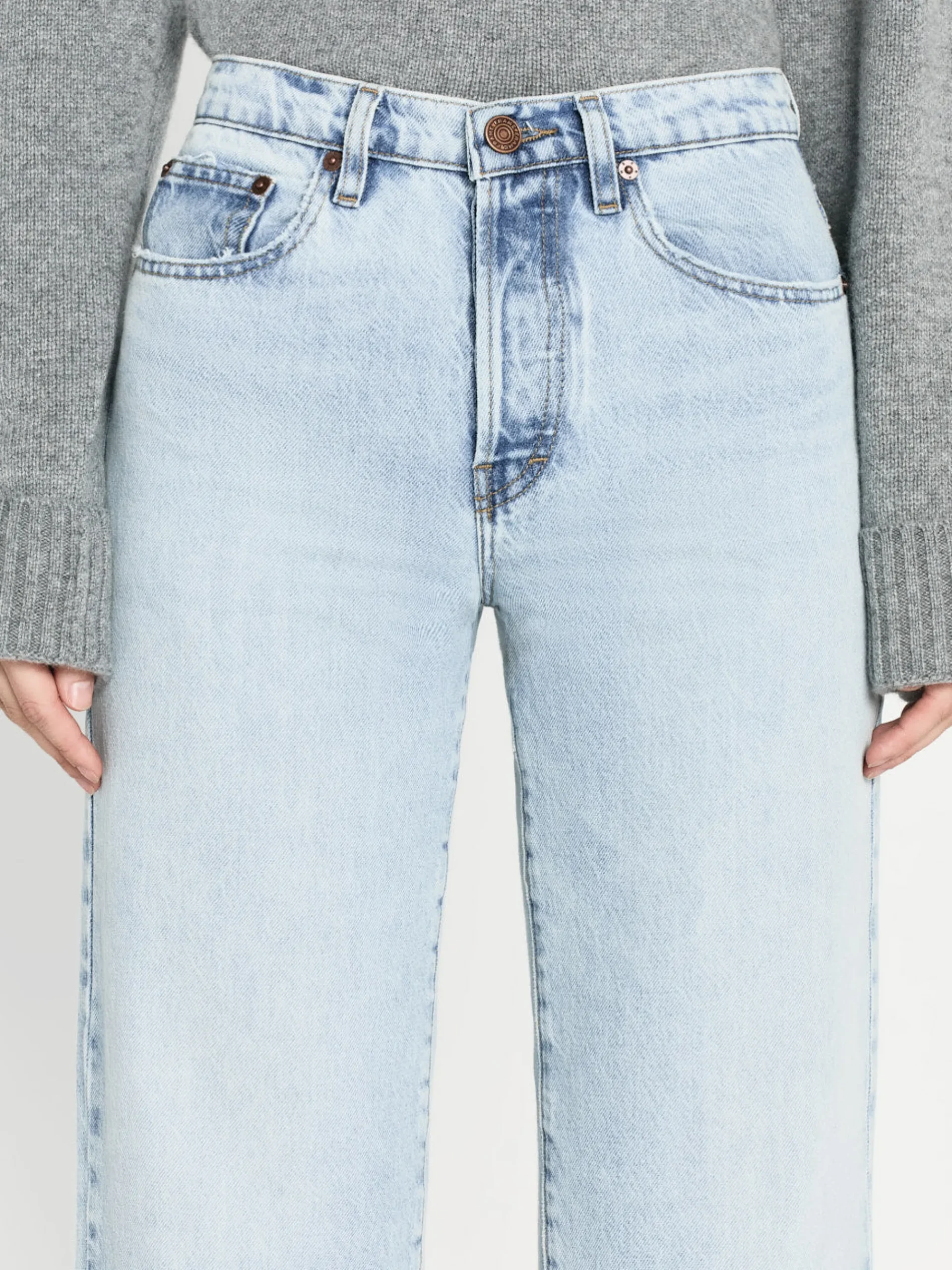 Women/BOY FRAME The Slouchy Straight in Fizz Indigo