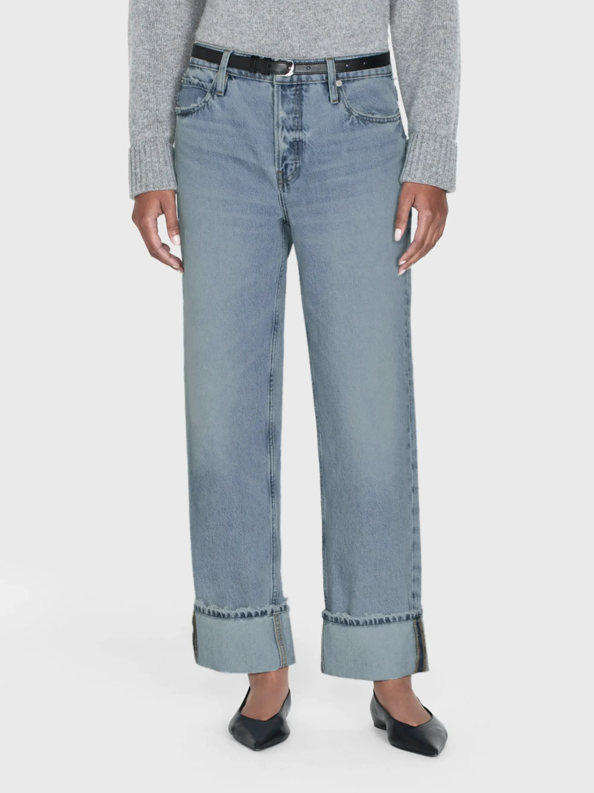 Women/BOY FRAME The Slouchy Straight Wide Cuff in