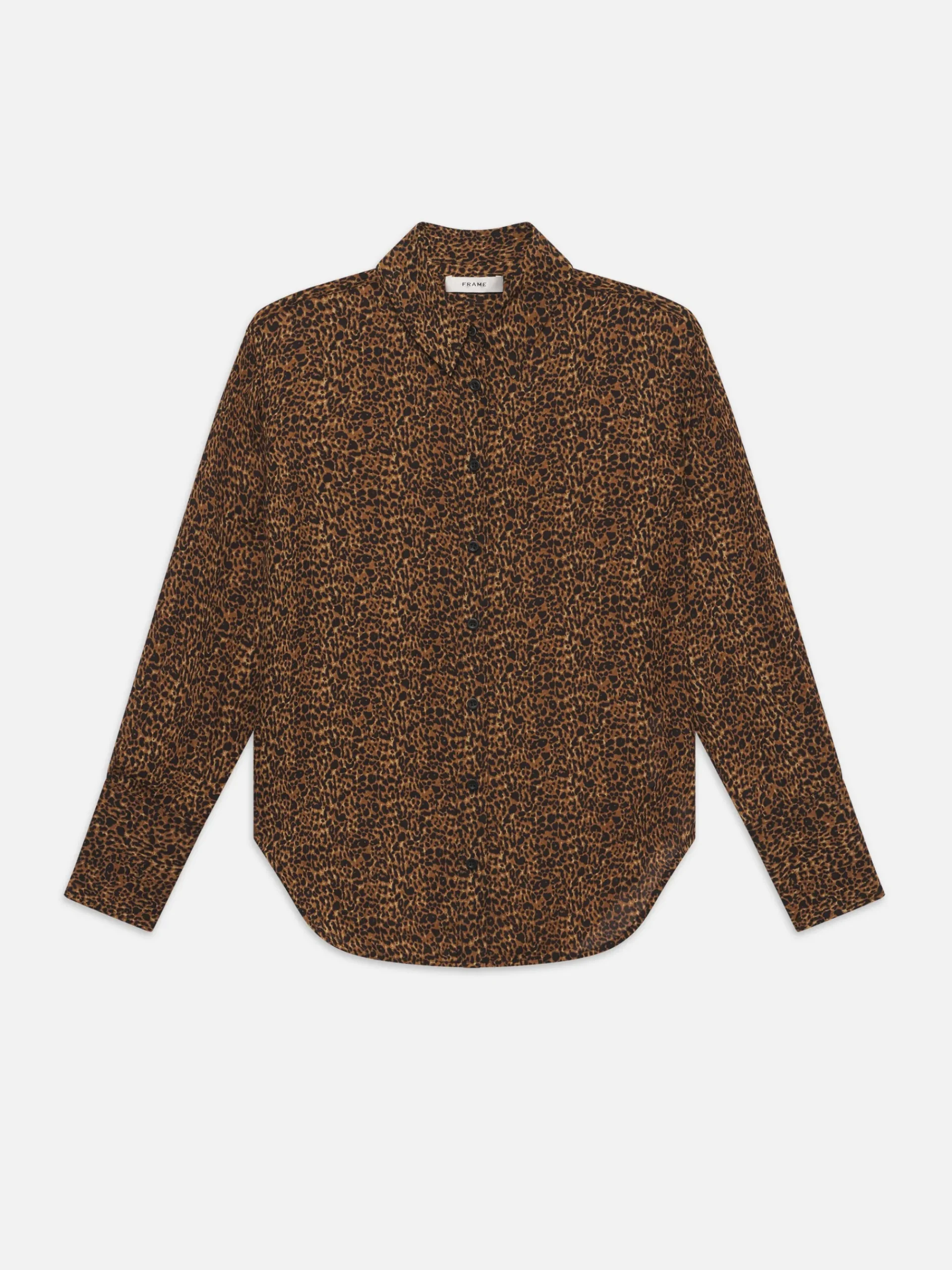 Women FRAME The Standard Shirt in Sand Multi