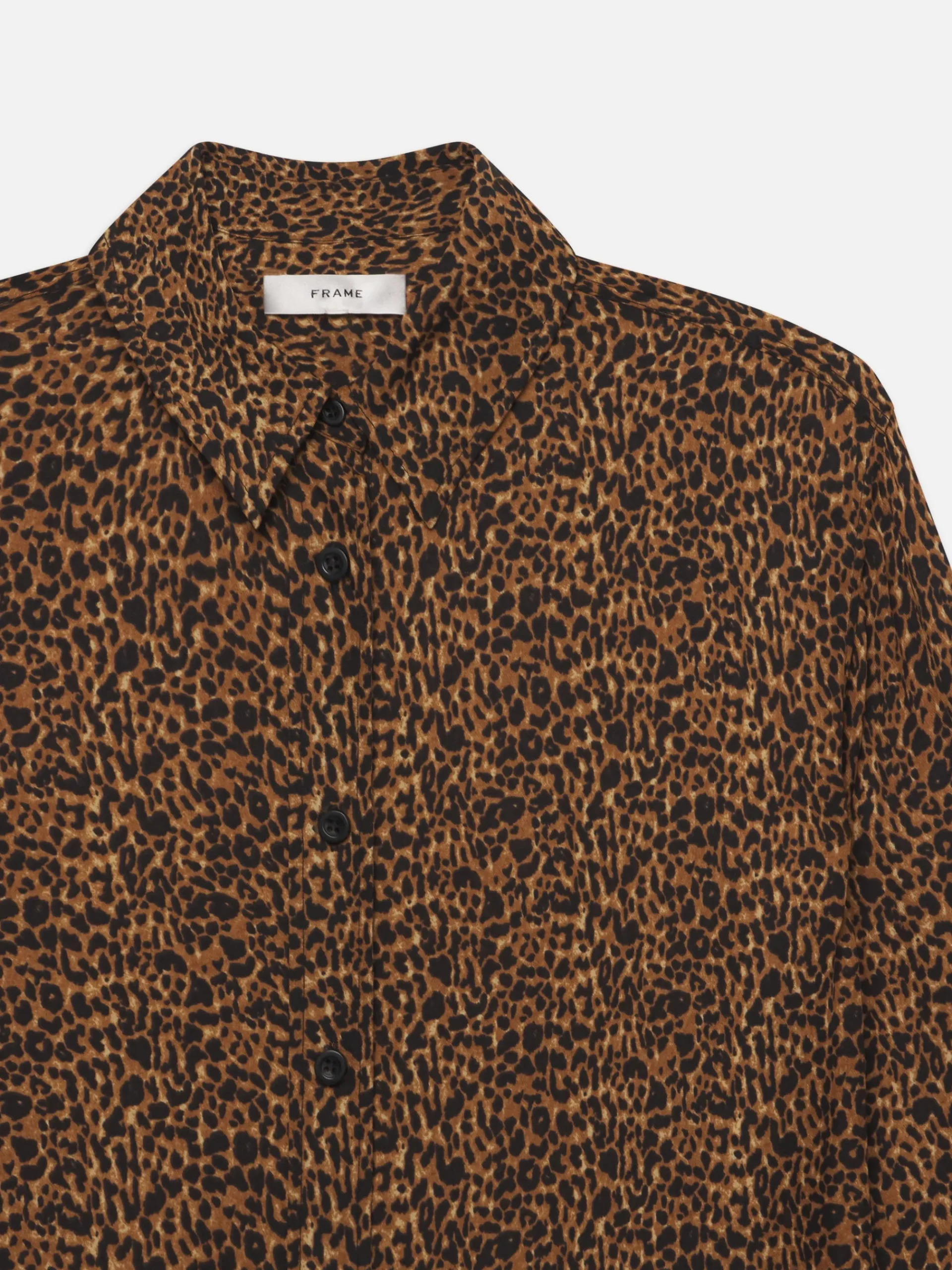 Women FRAME The Standard Shirt in Sand Multi