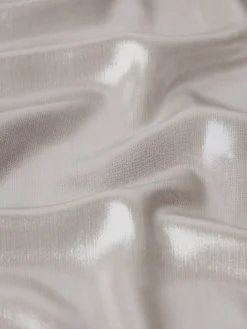 Women FRAME The Standard Shirt in Silver Lame