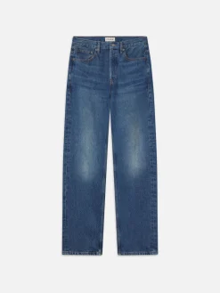 FRAME The Straight Jean in Dreamy Blue