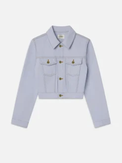 Women FRAME The Tailored Denim Jacket in