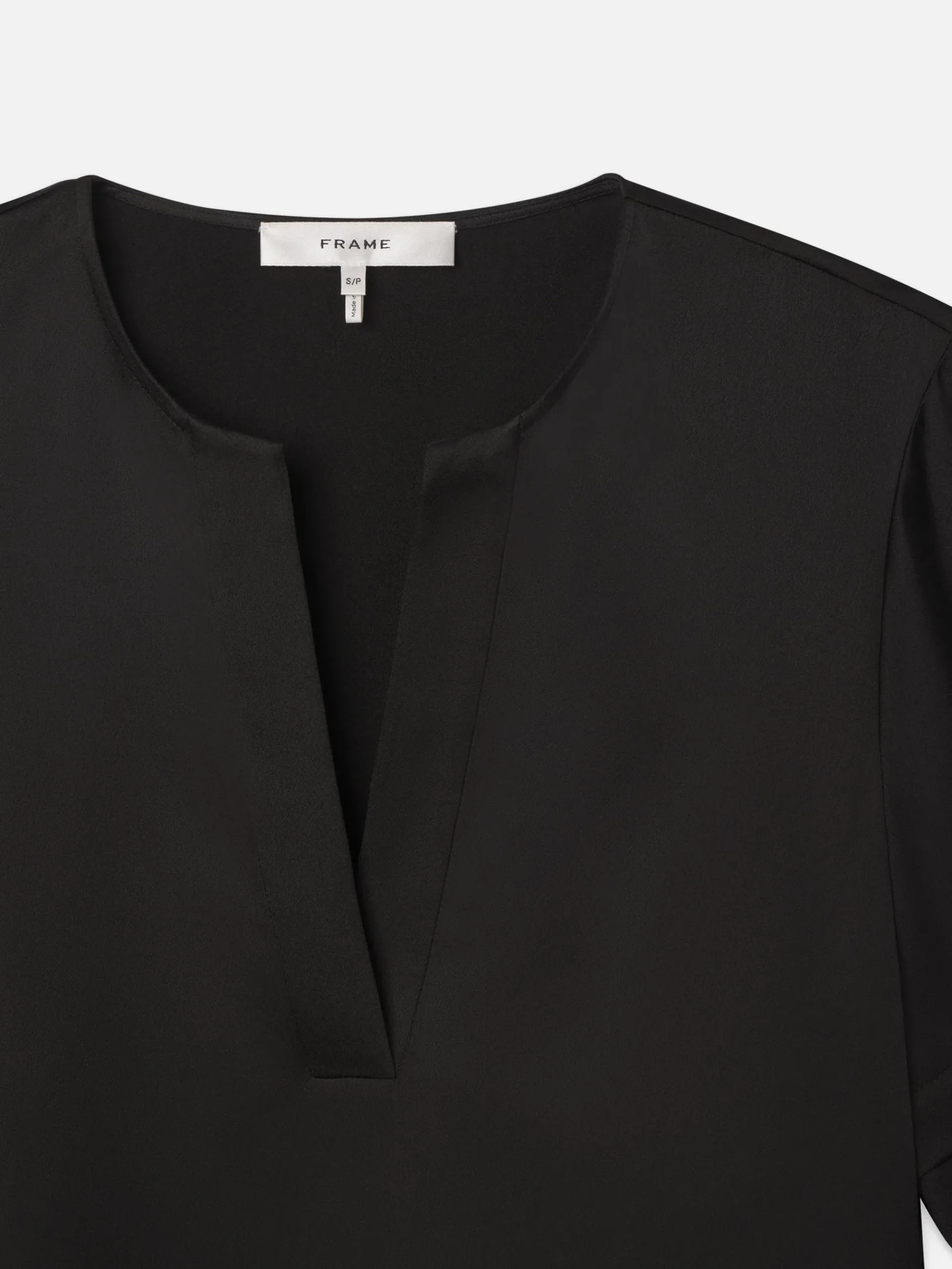 Women FRAME Tiered Ruffle Short Sleeve Blouse in