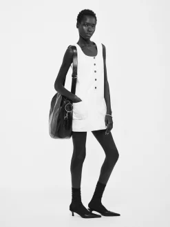 Women FRAME Trapunto Side Pocket Dress in Au Natural Clean