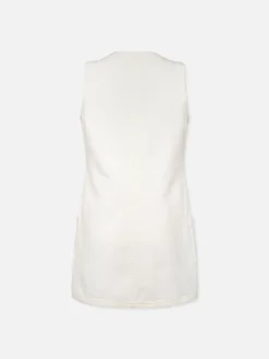 Women FRAME Trapunto Side Pocket Dress in Au Natural Clean