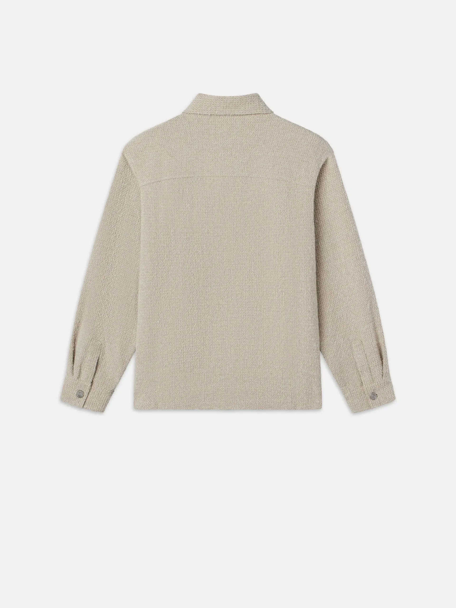 FRAME Tweed Overshirt Jacket in Dove Tweed