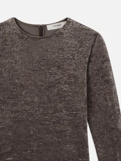Women FRAME Velvet Long Sleeve Top in
