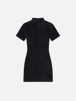 Women FRAME Velvet Mini Dress in
