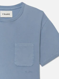 FRAME Vintage Tee in Vintage Light Blue