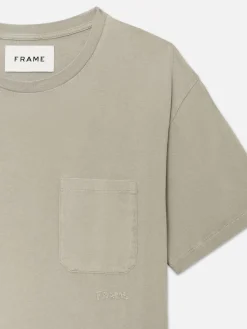 FRAME Vintage Tee in Vintage Smoke Beige