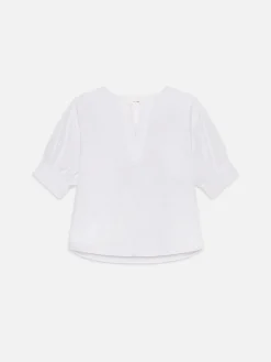 Women FRAME V-Neck Popover Top in