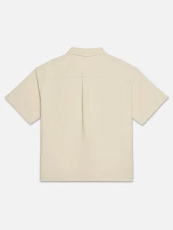 FRAME Waffle Textured Short Sleeve Shirt in