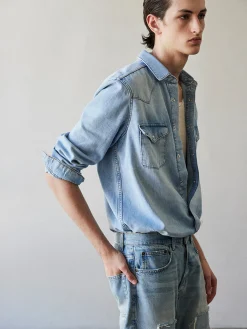 FRAME Western Denim Shirt in
