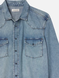 FRAME Western Denim Shirt in