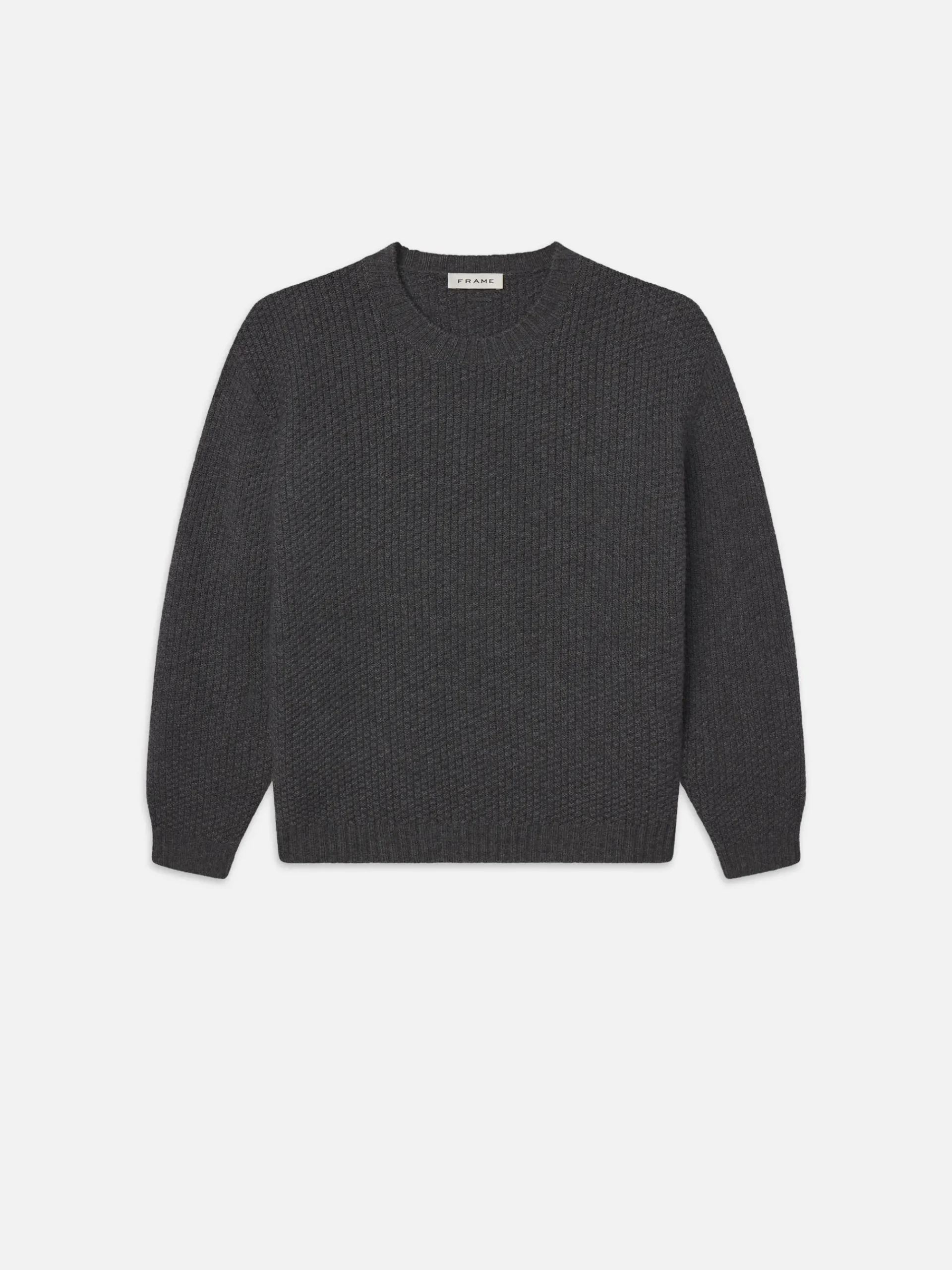 FRAME Wool Cashmere Textured Sweater in