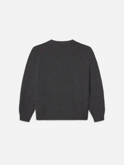 FRAME Wool Cashmere Textured Sweater in