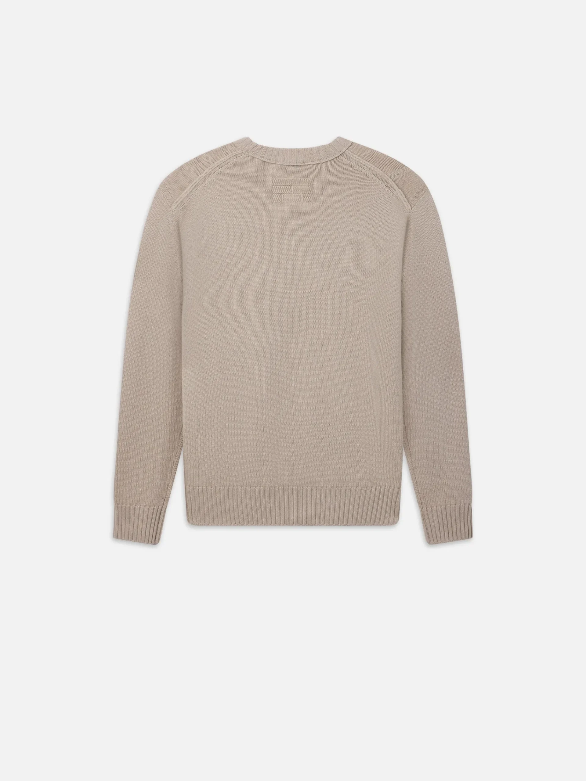 FRAME Woolen Cashmere Blend Sweater in Grey Beige